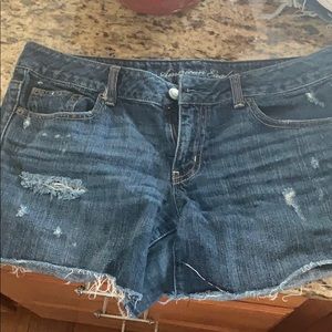 American Eagle Midi Denim Shorts